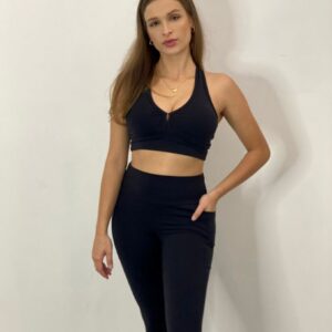 Legging com Bolso Suplex Preta