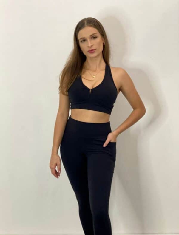 Legging com Bolso Suplex Preta